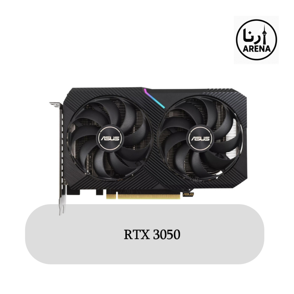 کارت گرافیک ASUS Dual RTX 3050 OC با ۶ گیگابایت حافظه GDDR6